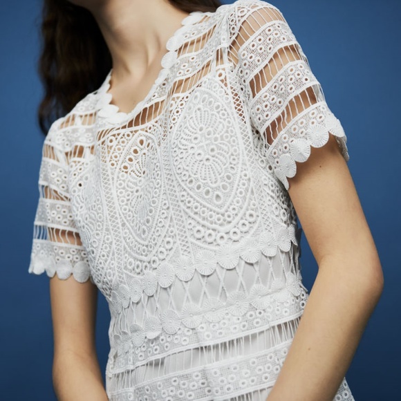 Maje Roseray long lace Dress size 3 - Picture 2 of 7